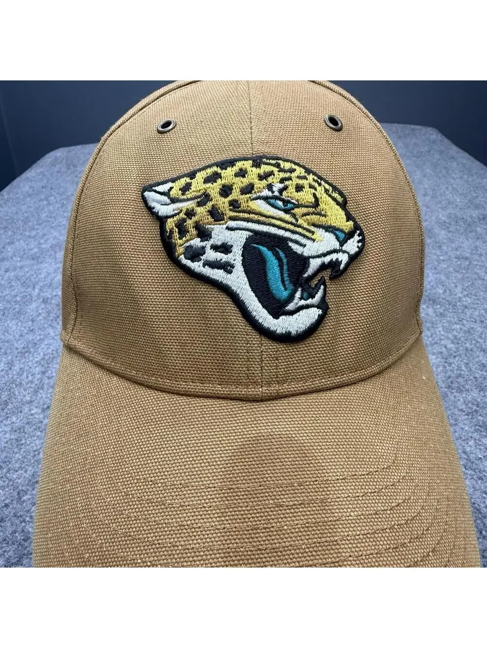 Jacksonville Jaguars Carhartt x 47 Clean Up Hat Duck Cloth Brown OSFM